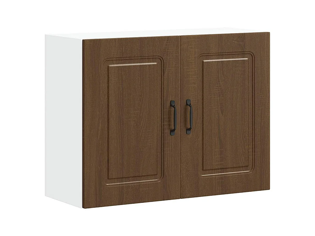 Armoire murale de cuisine Kalmar chêne marron bois d'ingénierie