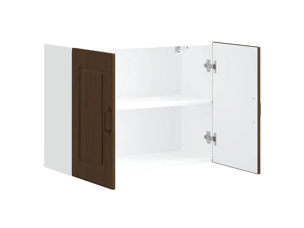 Armoire murale de cuisine Kalmar chêne marron bois d'ingénierie