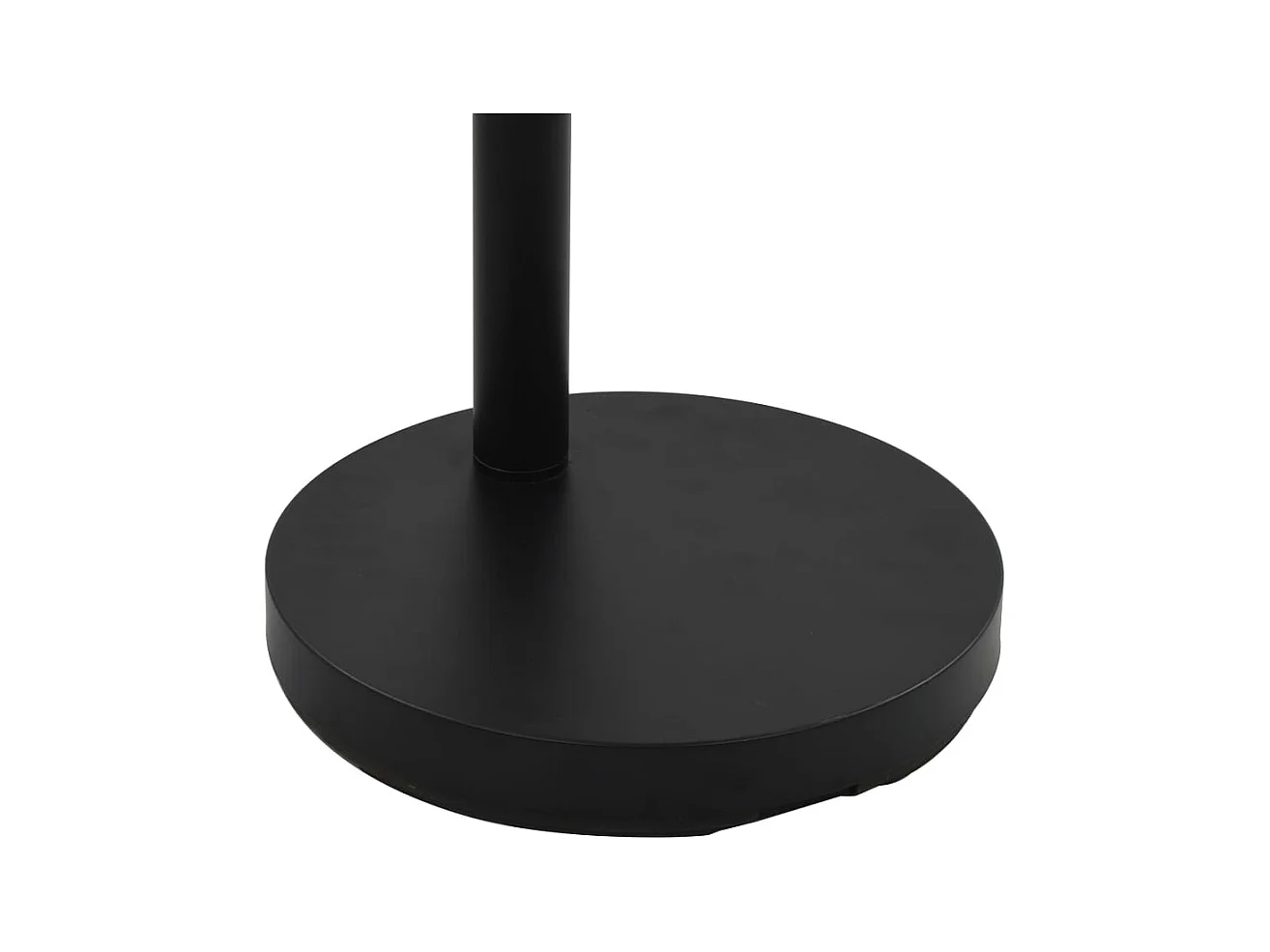 Lámpara de pie negro y dorado 5 x E14 200 cm