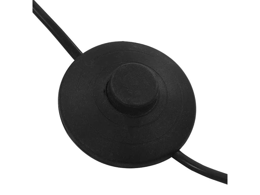 Lampadaire 200 cm 5 x E14 Noir et doré