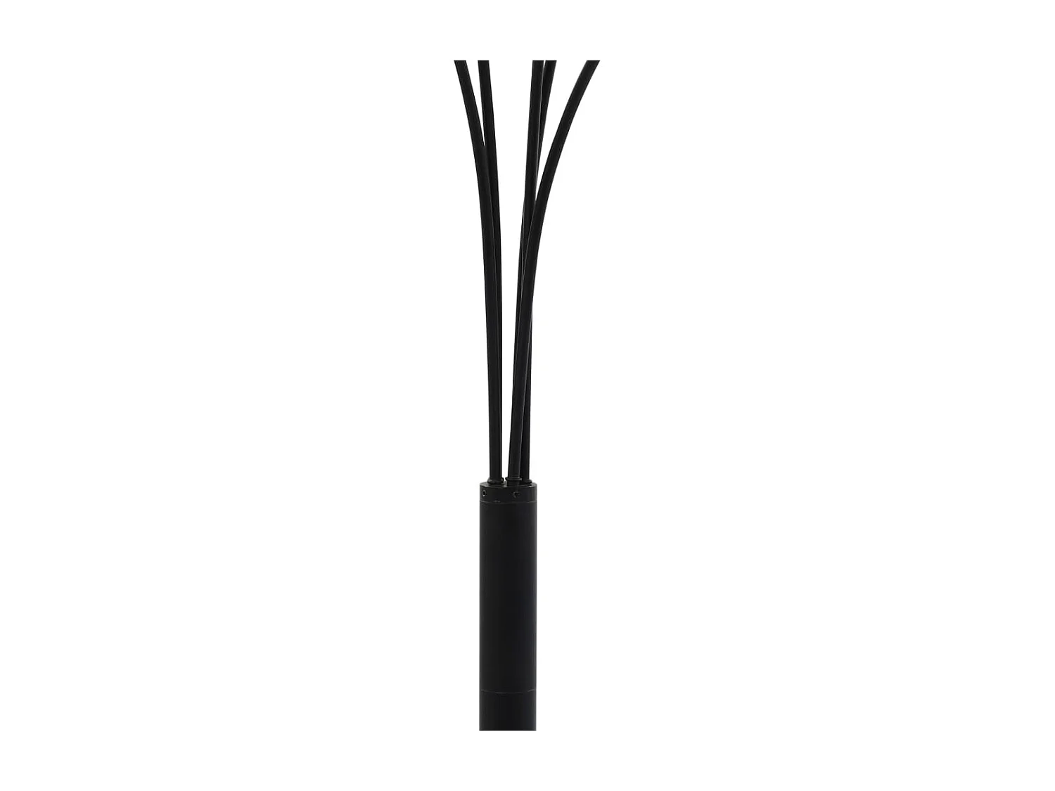 Lampadaire 200 cm 5 x E14 Noir et doré