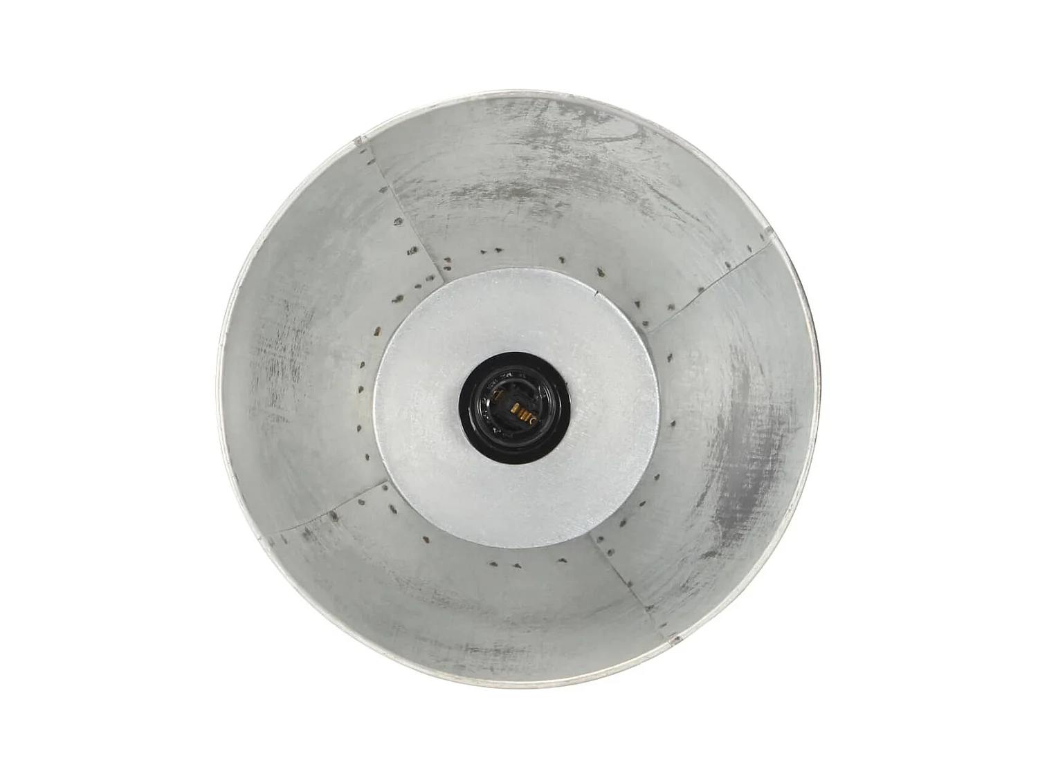 Lampadaire Argenté Bois de manguier massif E27