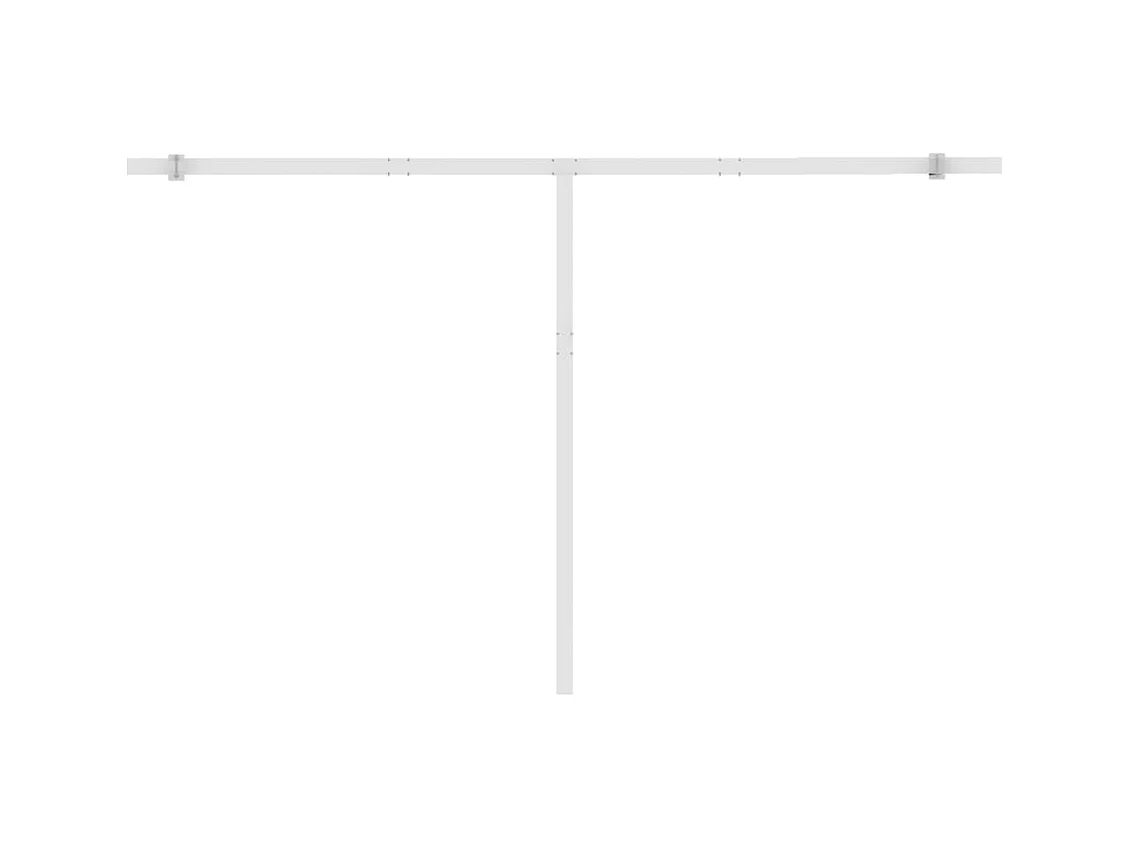 Toldo retráctil manual con LED gris antracita 450x300 cm