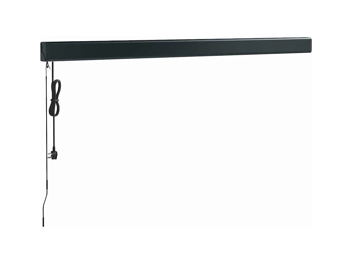 Toldo retráctil aluminio y tela naranja y marrón 3x25 m