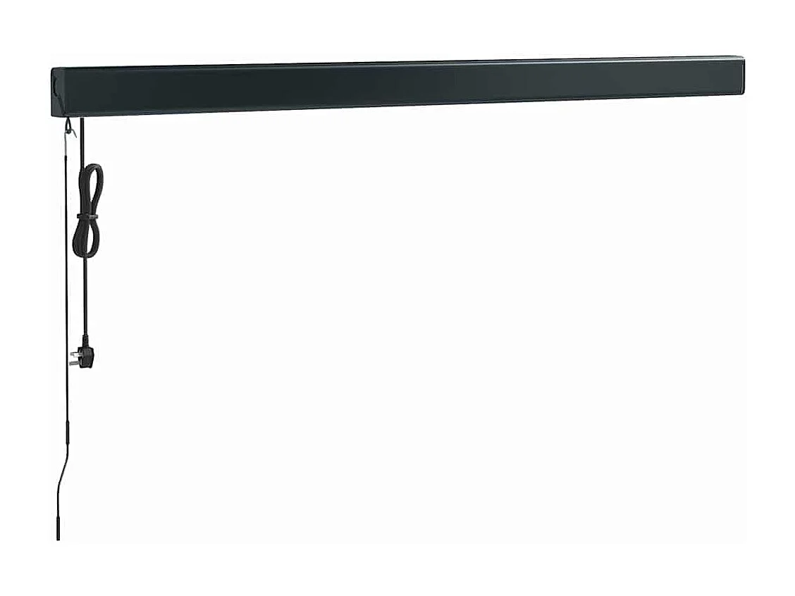 Markise Einziehbar Orange und Braun 3x25 m Stoff und Aluminium