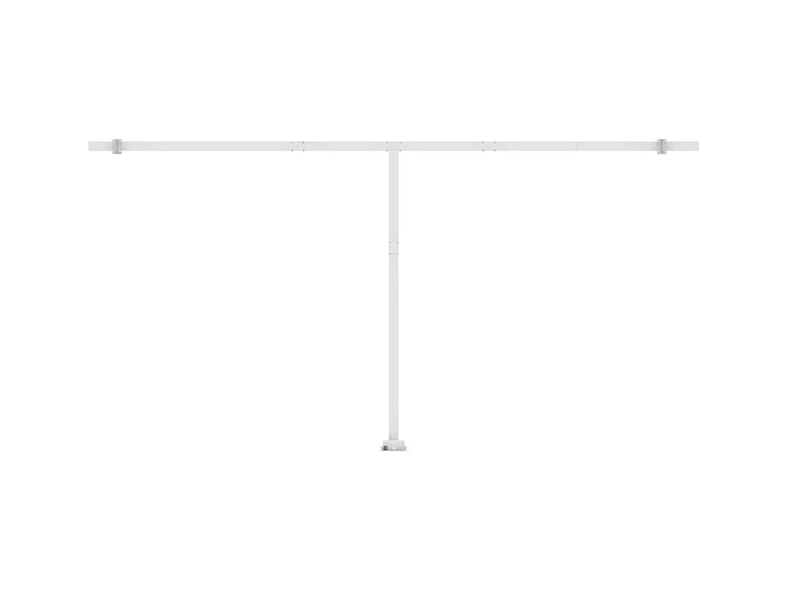 Markise Manuell Einziehbar mit LED 600x300 cm Anthrazit