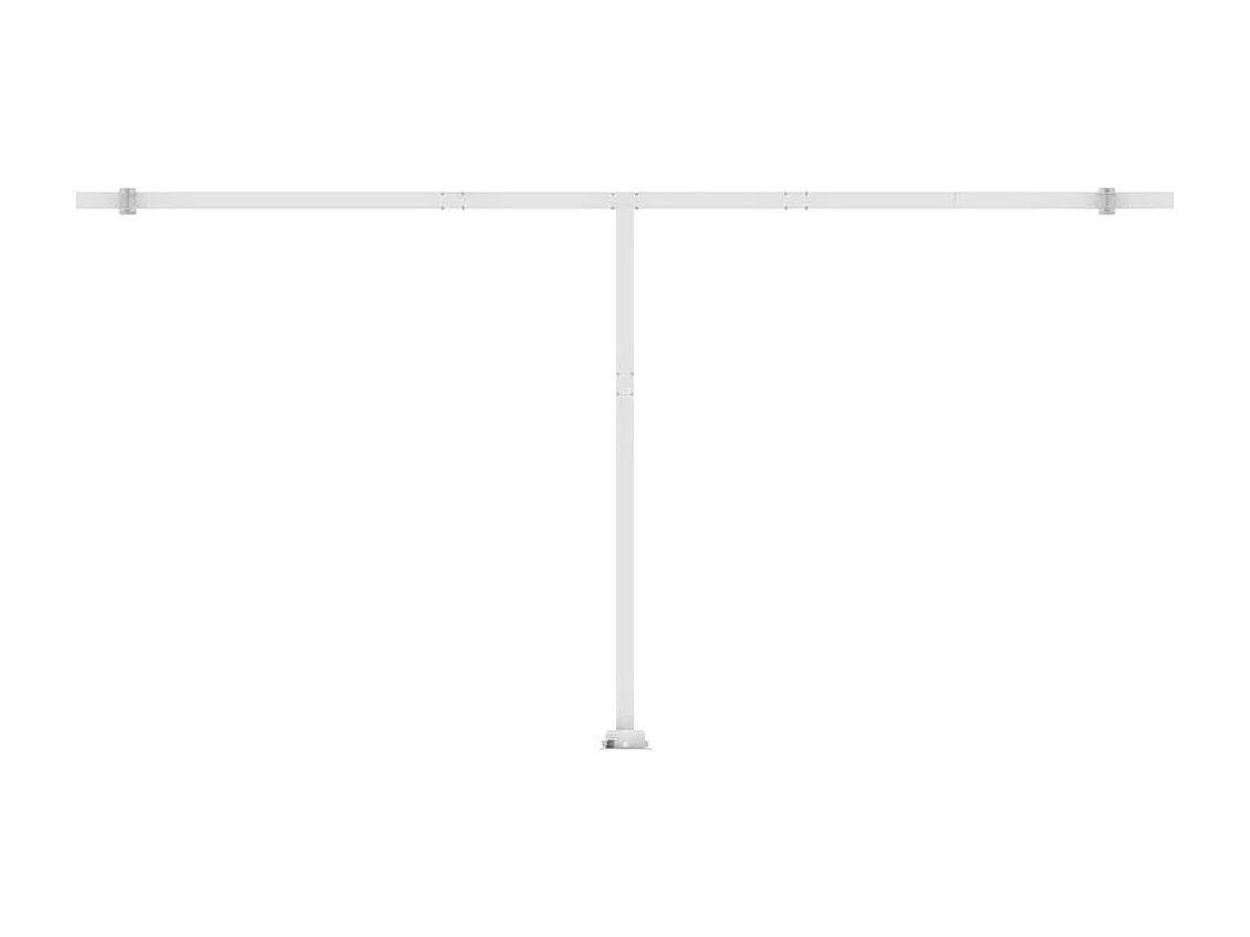 Toldo Retrátil Manual com LED e Estrutura Resistente 600x300 cm em Antracite