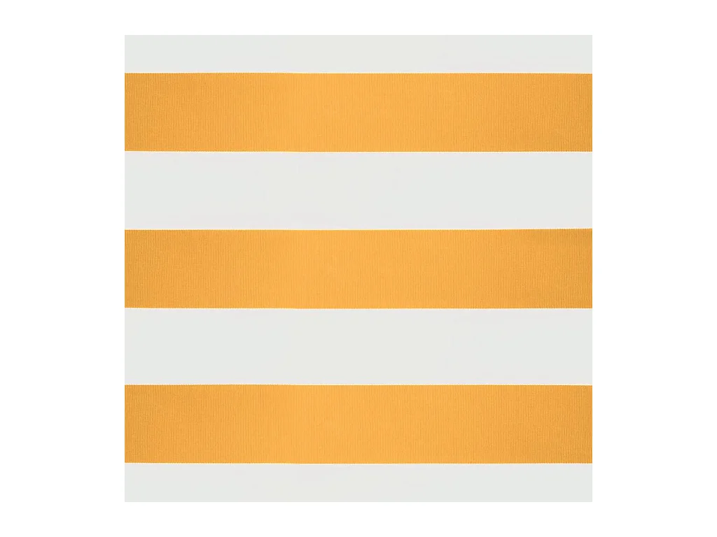 Toldo retráctil aluminio y tela blanco y amarillo 3x25 m