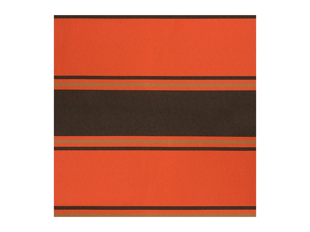 Markise Einziehbar Orange und Braun 45x3 m Stoff und Aluminium
