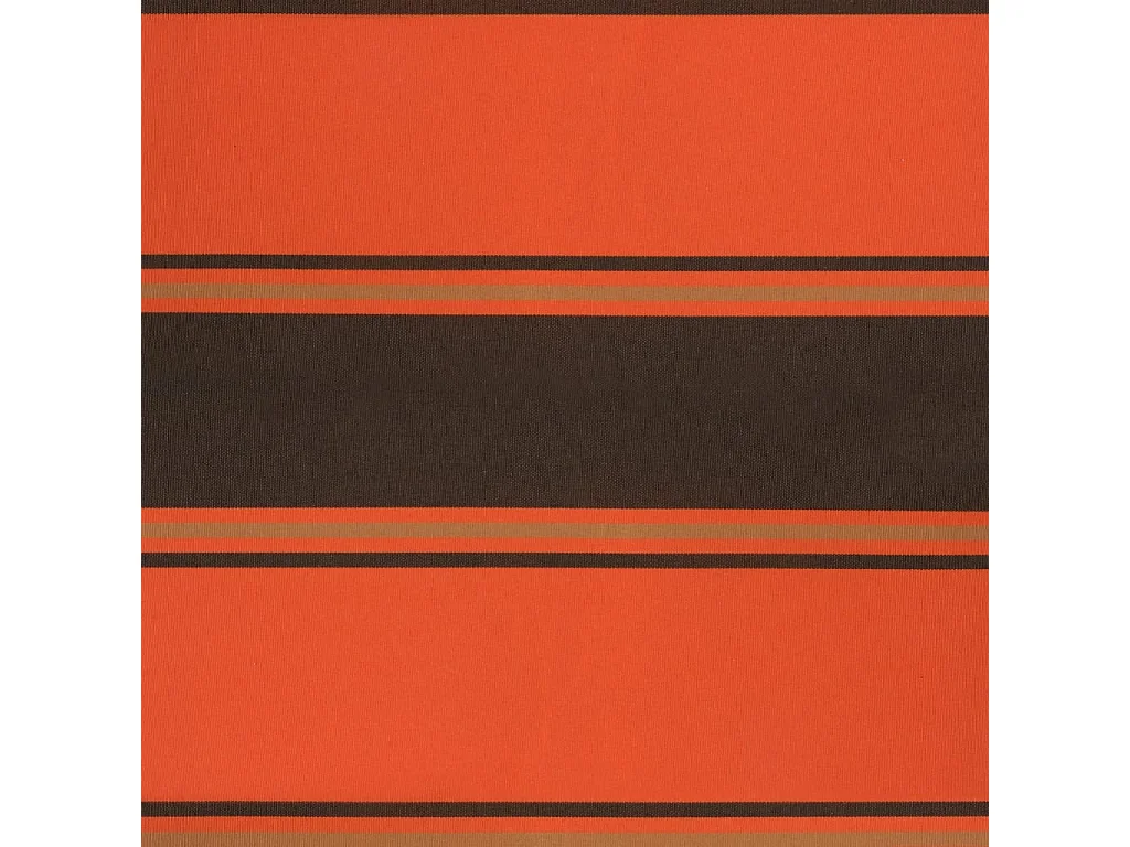 Auvent rétractable orange et marron 45x3 m tissu et aluminium