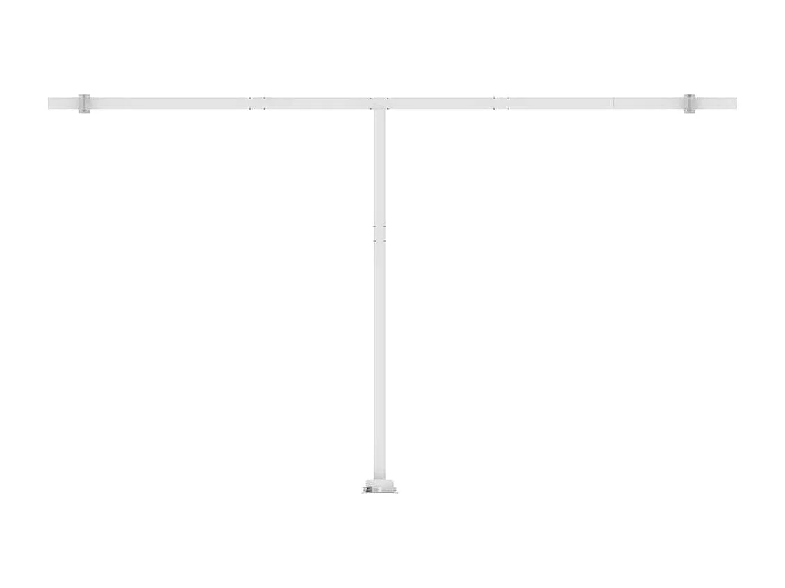 Toldo Retrátil Manual com Iluminação LED 500x300 cm em Antracite para Exterior