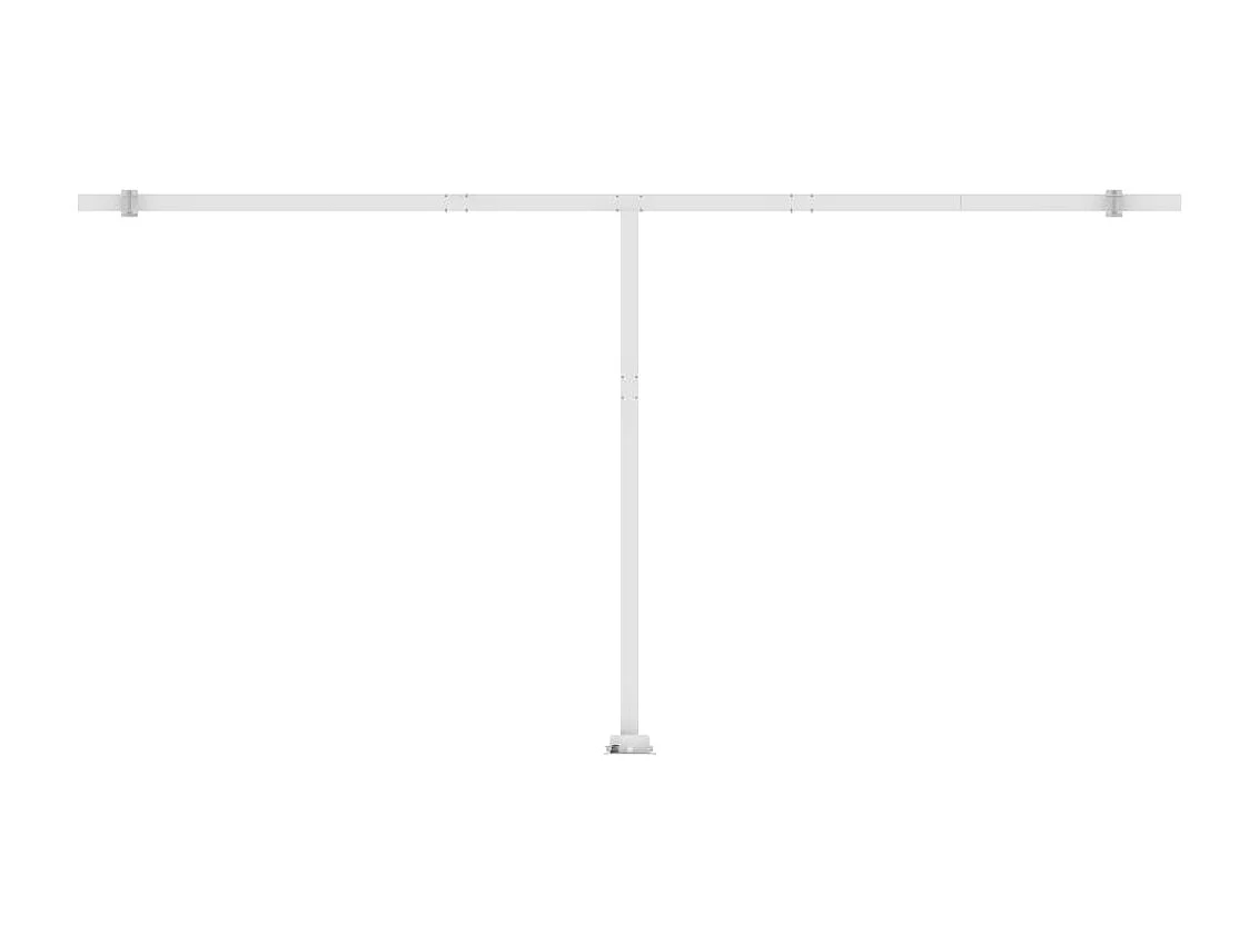 Toldo retráctil manual con luz LED azul y blanco 600x300 cm