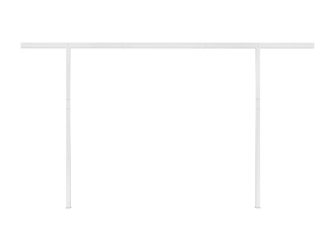 Markise Manuell Einziehbar mit LED 45x3 m Anthrazit