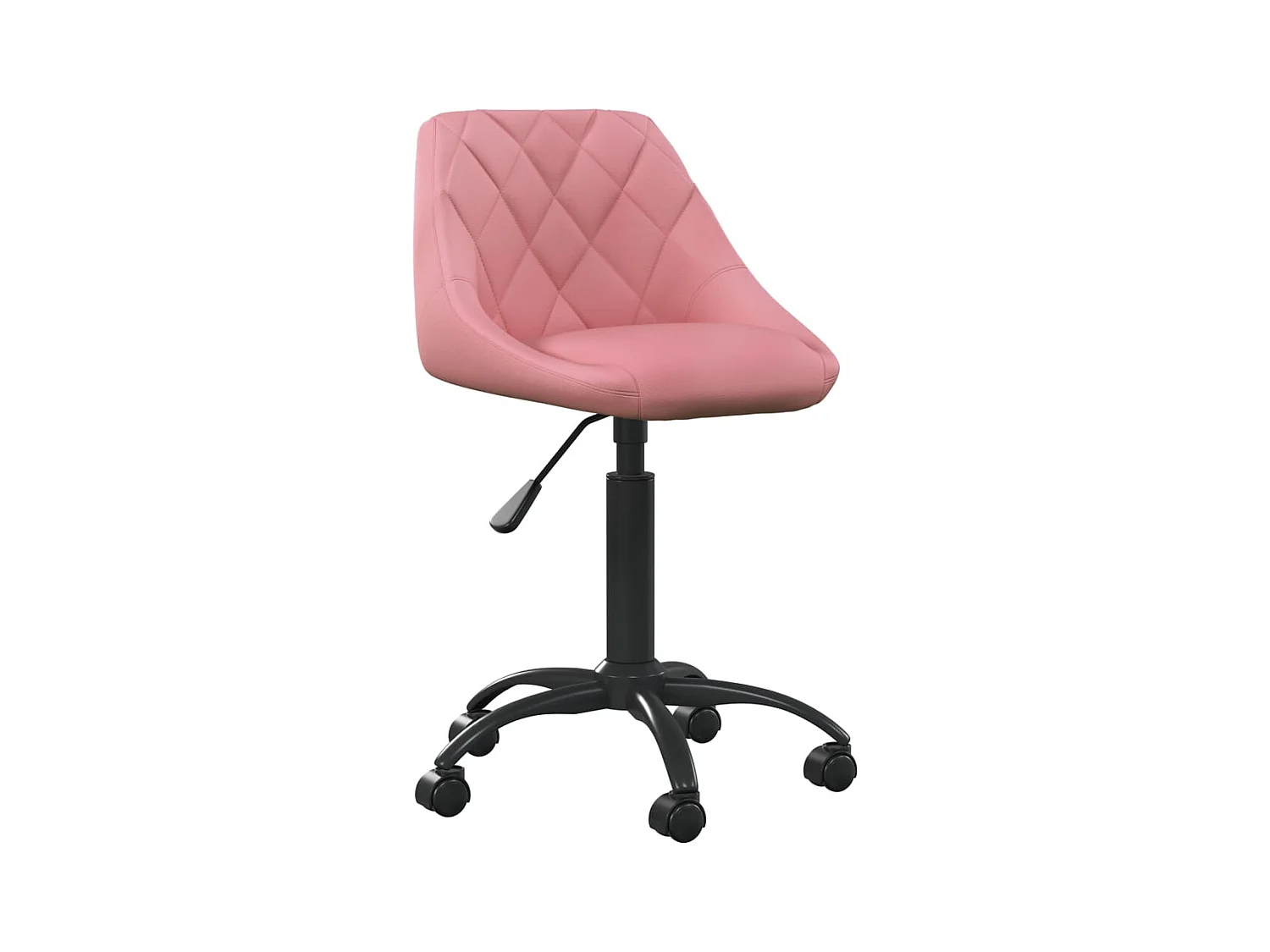 Cadeira de escritório veludo rosa