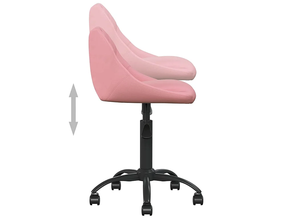 Chaise de bureau Rose Velours
