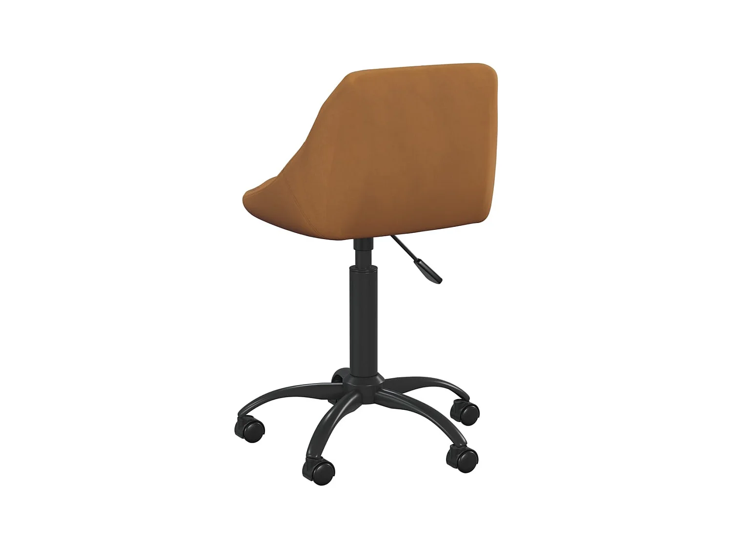 Kantoorstoel fluweel bruin