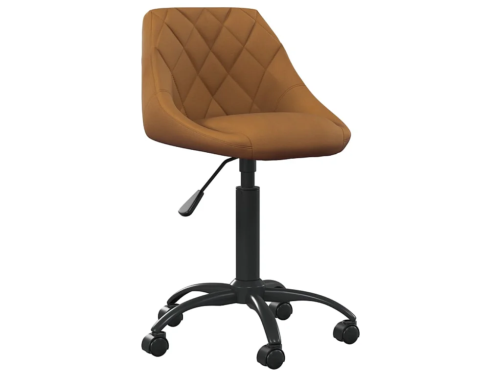 Chaise de bureau Marron Velours