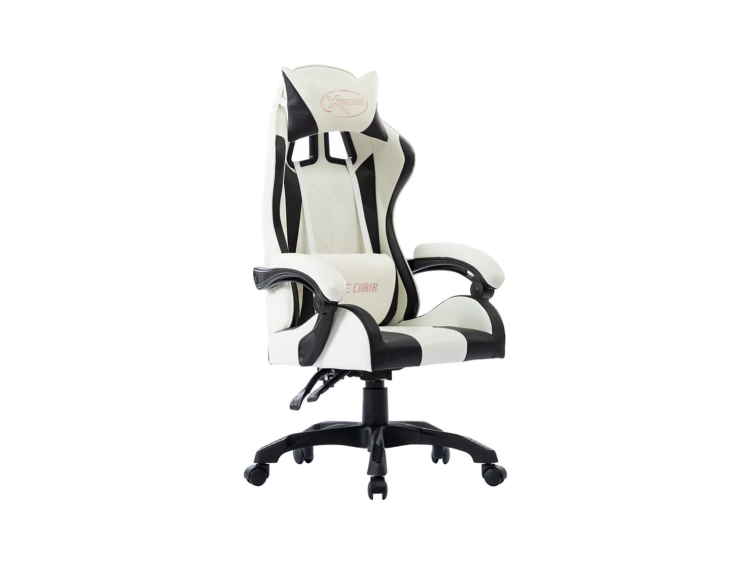 Racestoel kunstleer zwart