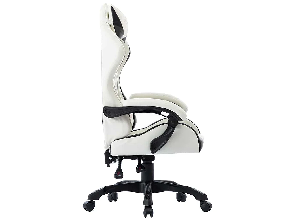 Fauteuil de jeux vidéo Blanc Similicuir