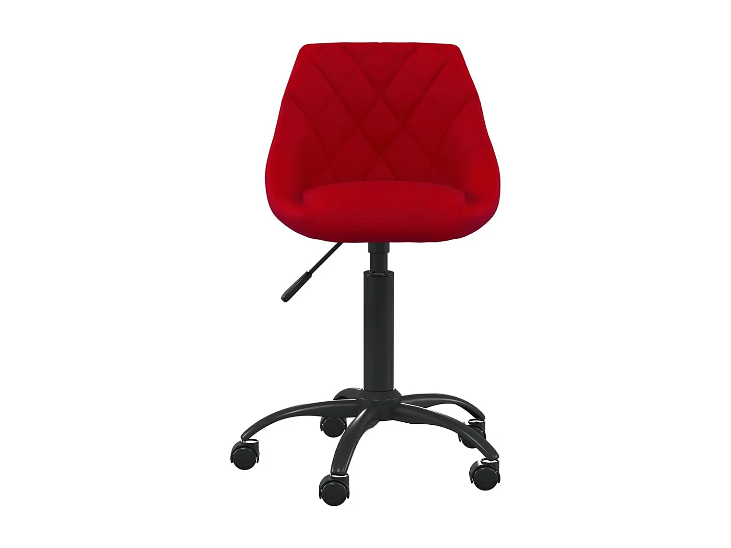 Chaise de bureau Rouge bordeaux Velours