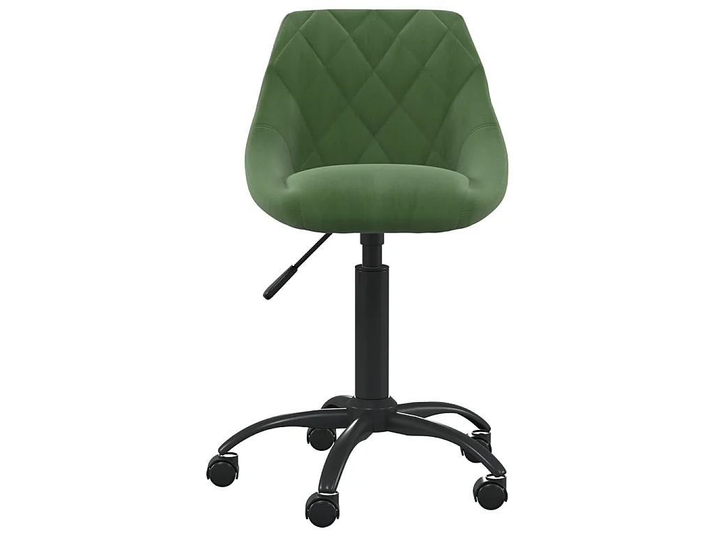 Chaise de bureau Vert foncé Velours