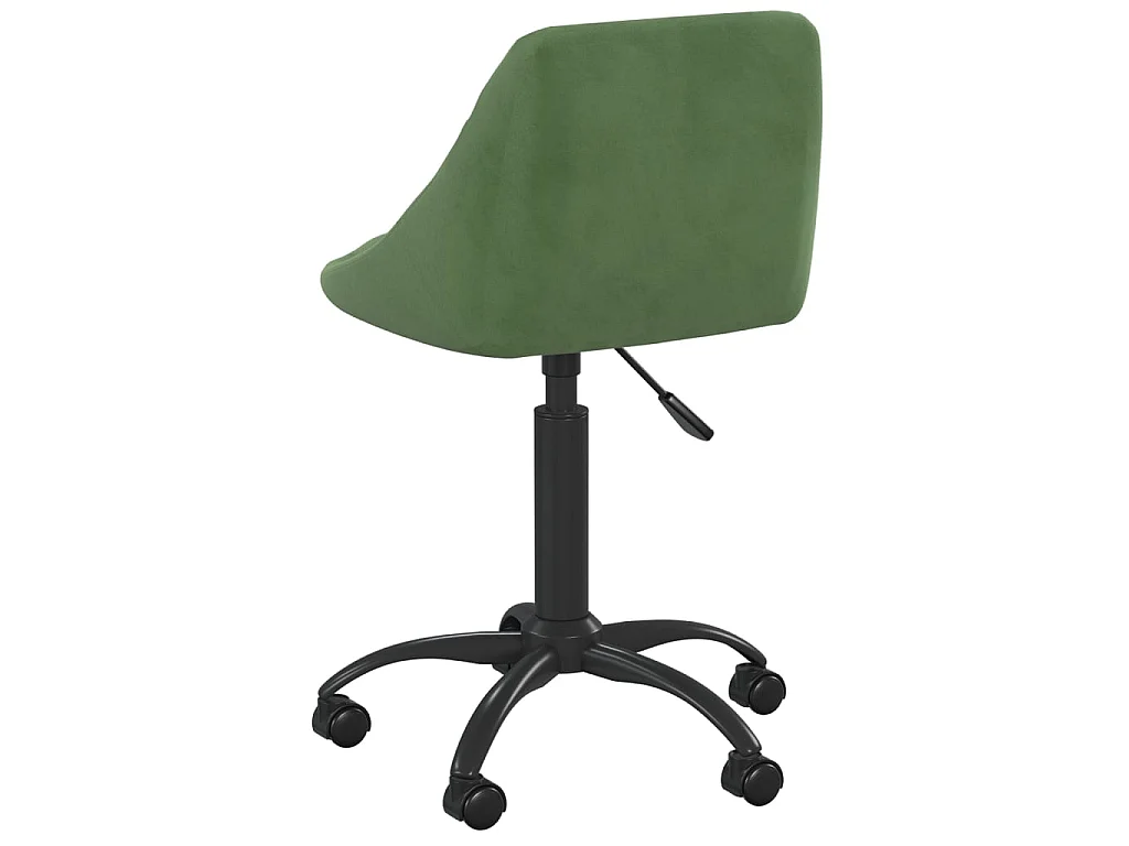 Chaise de bureau Vert foncé Velours
