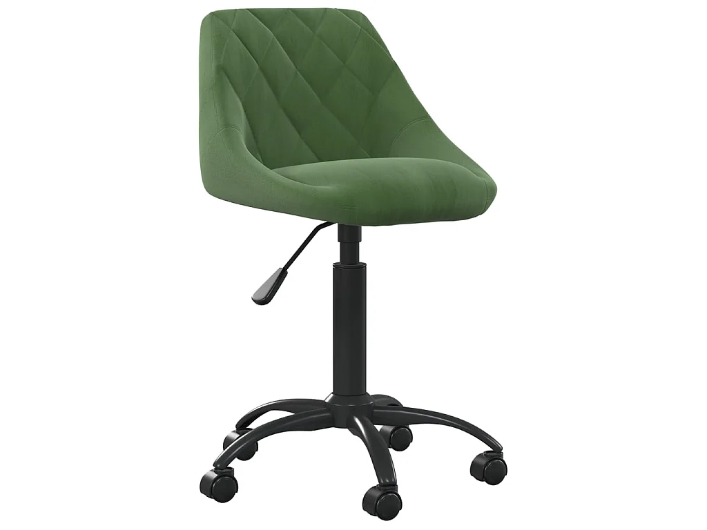 Chaise de bureau Vert foncé Velours