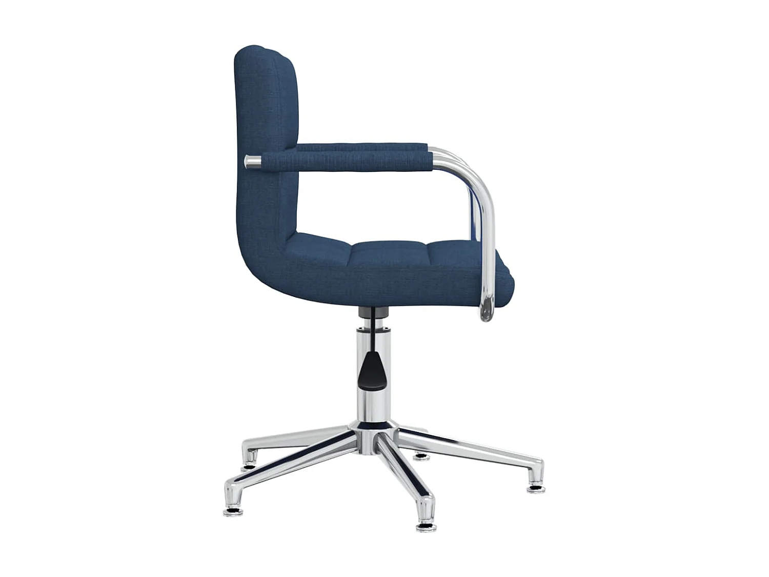 Chaise pivotante de bureau Bleu Tissu