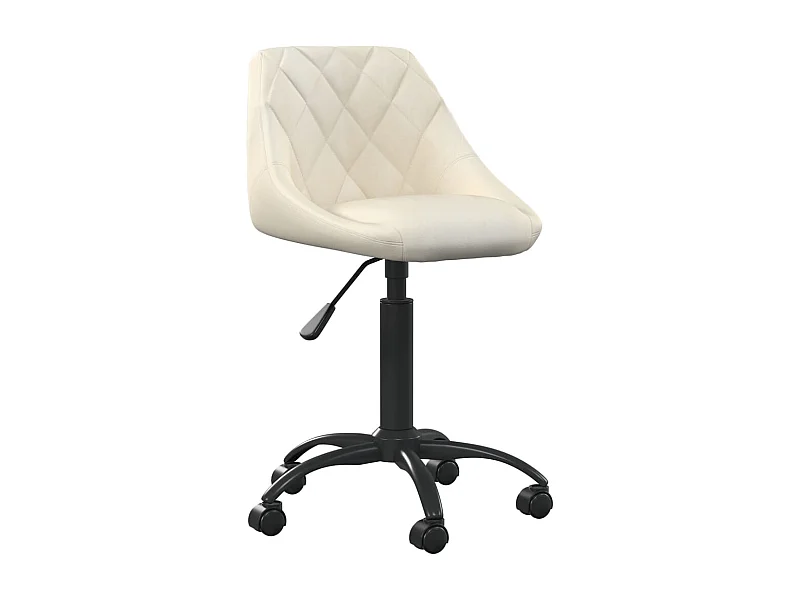 Cadeira de escritório veludo cor creme
