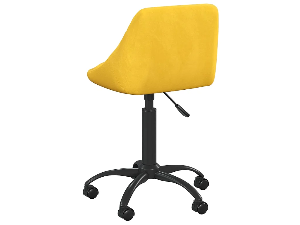 Chaise de bureau Jaune moutarde Velours