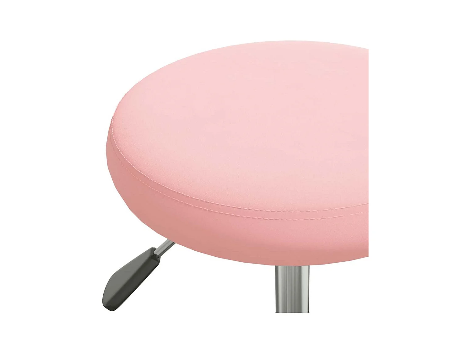 Bureaustoel fluweel roze
