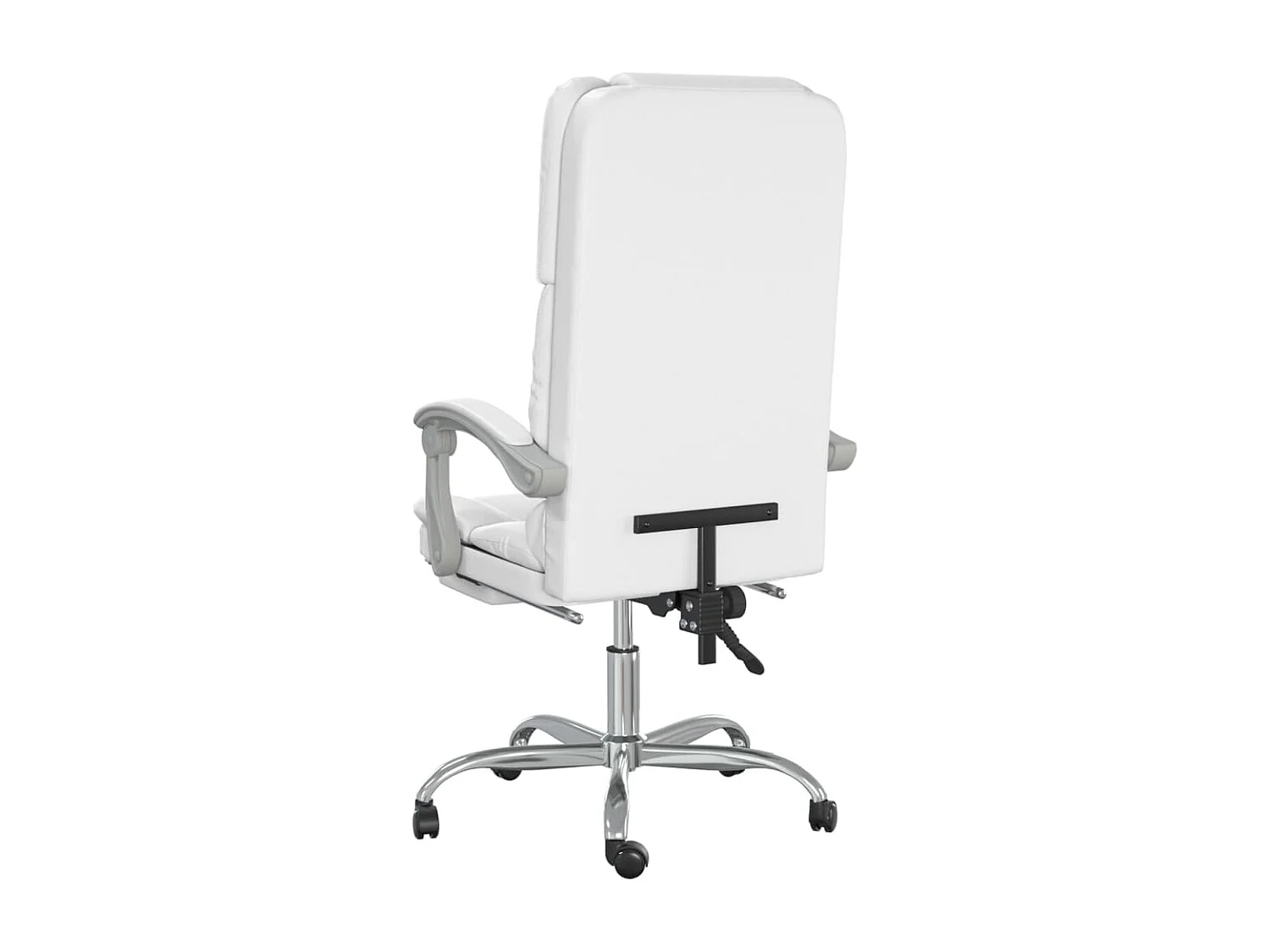 Fauteuil de massage inclinable de bureau Blanc Similicuir