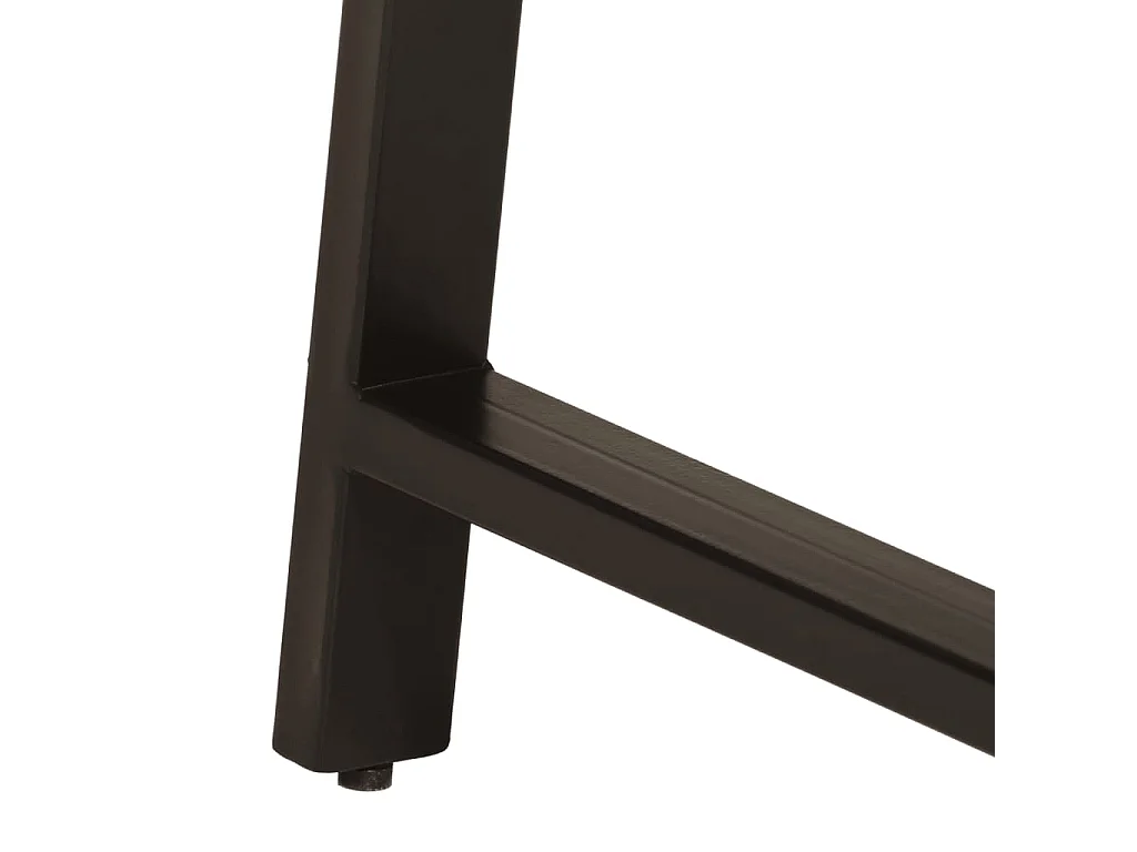 Scrivania con Cassetti 105x55x70 cm Legno Massello Mango Ferro