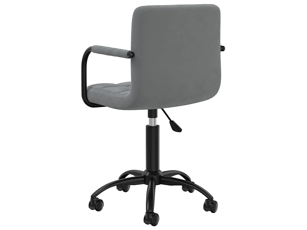 Bürostuhl Drehbar Dunkelgrau Samt