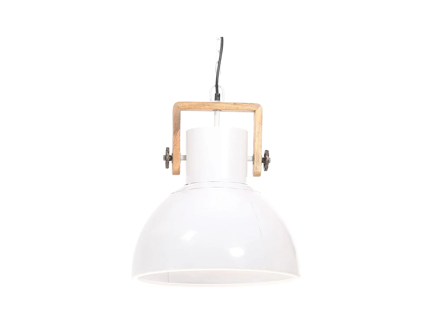 Hängelampe Industriestil 25 W Weiß Rund 40 cm E27