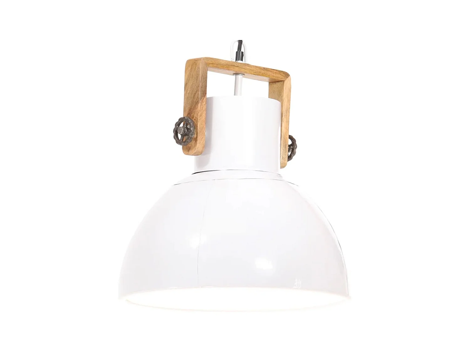 Lampe suspendue industrielle 25 W Blanc Rond 40 cm E27