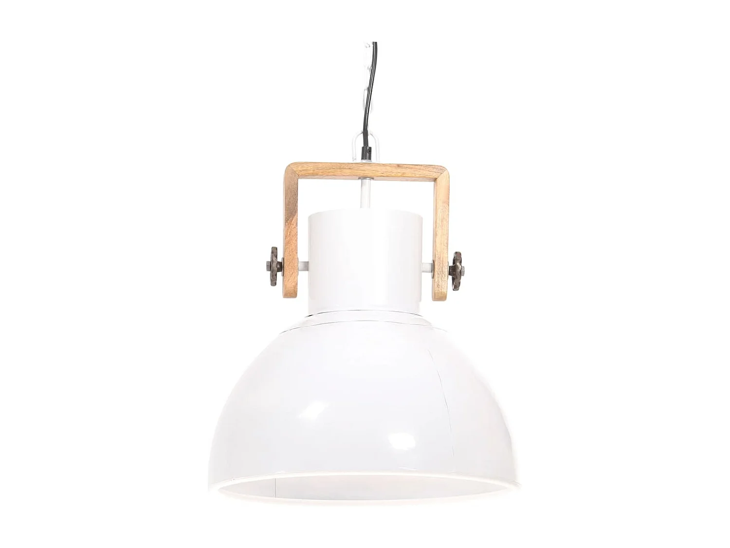 Hängelampe Industriestil 25 W Weiß Rund 40 cm E27