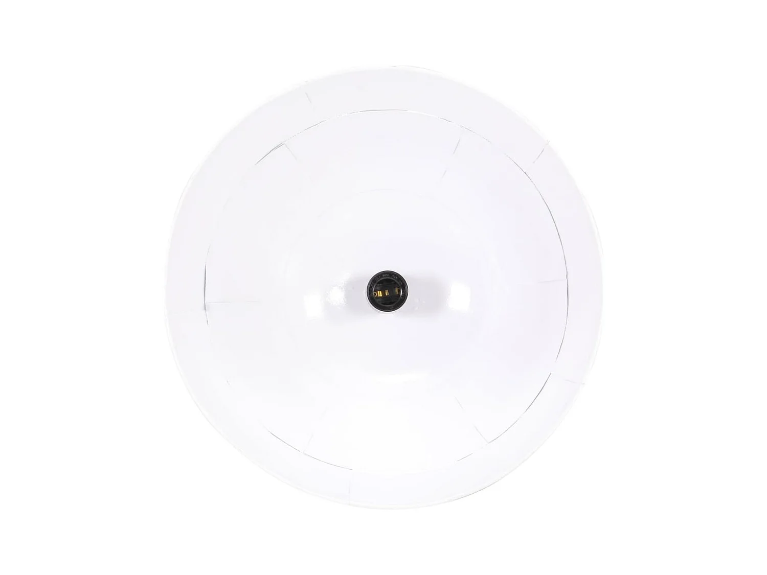 vidaXL Lampe suspendue industrielle vintage 25 W Blanc Rond 31 cm E27