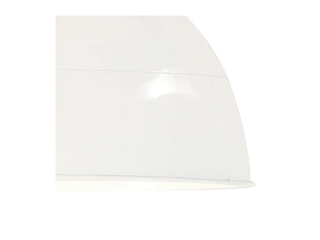 vidaXL Lampe suspendue industrielle vintage 25 W Blanc Rond 31 cm E27