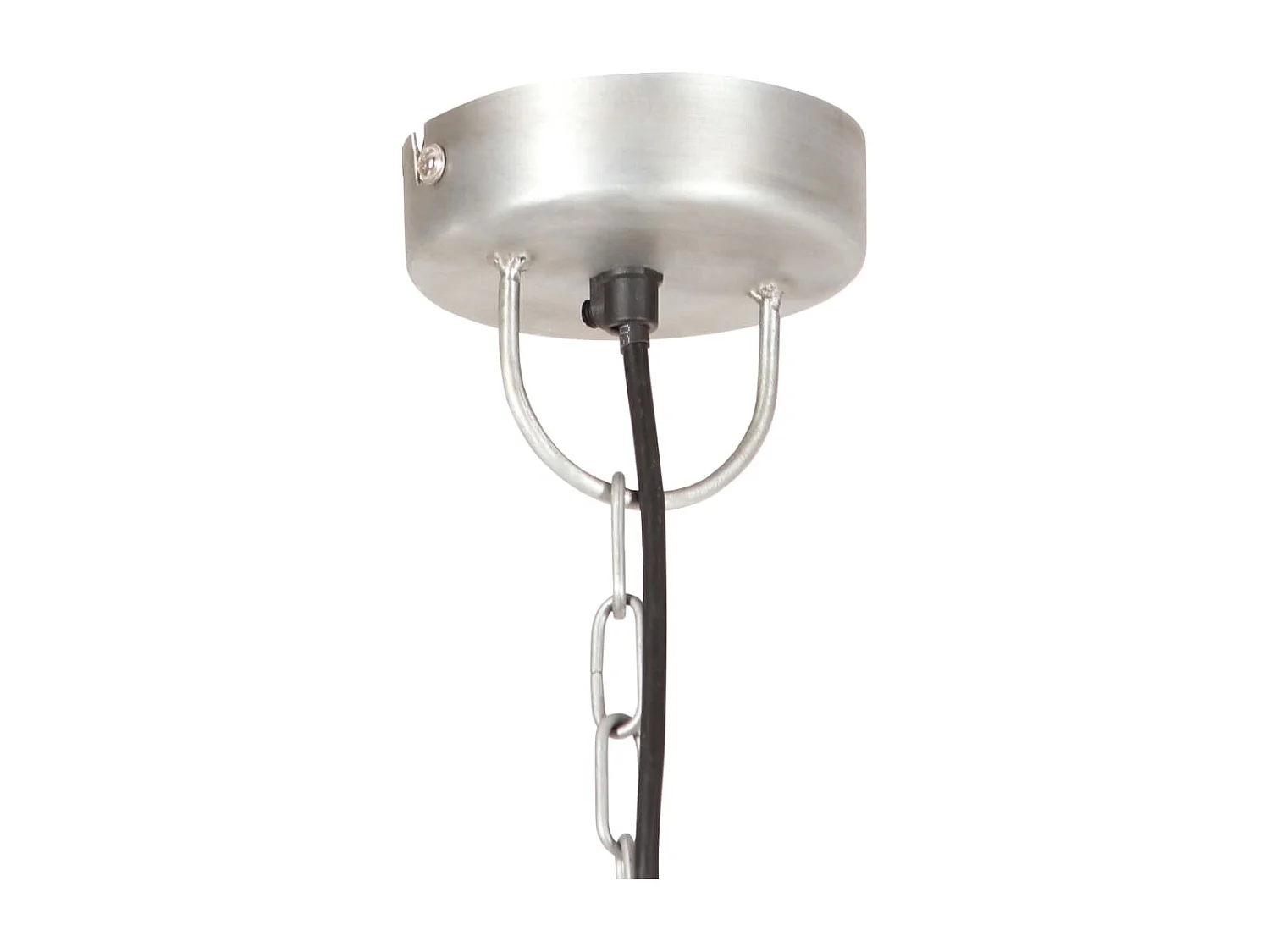 Lampe suspendue industrielle 25 W Argenté Rond 30 cm E27