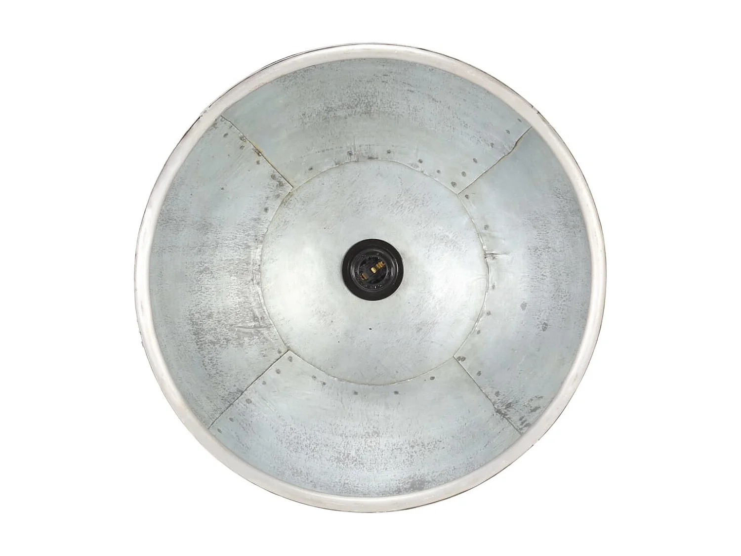 Lampe suspendue industrielle 25 W Argenté Rond 30 cm E27