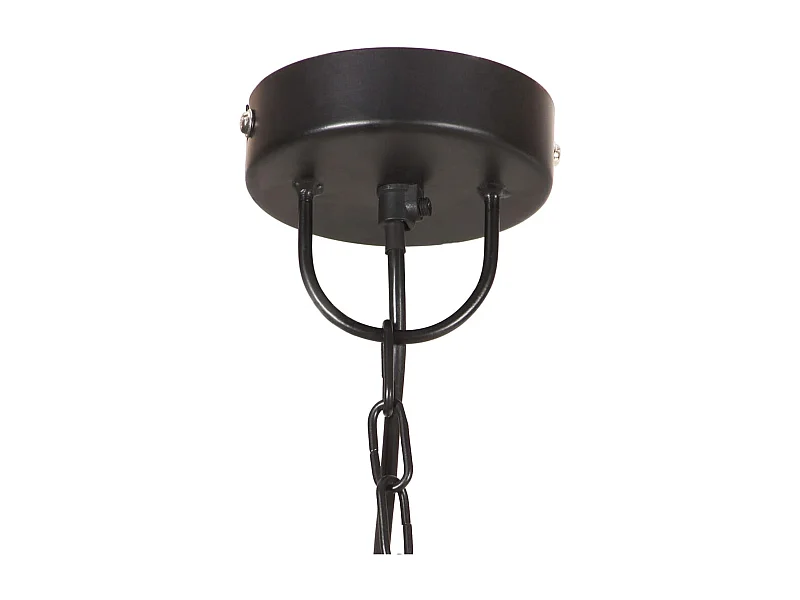 Lámpara colgante redonda negra 25 W 48 cm E27