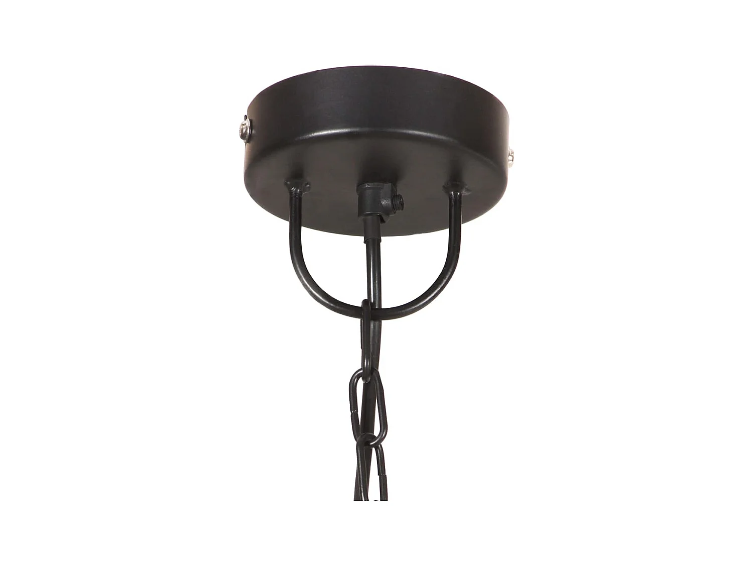 Lámpara colgante redonda negra 25 W 48 cm E27