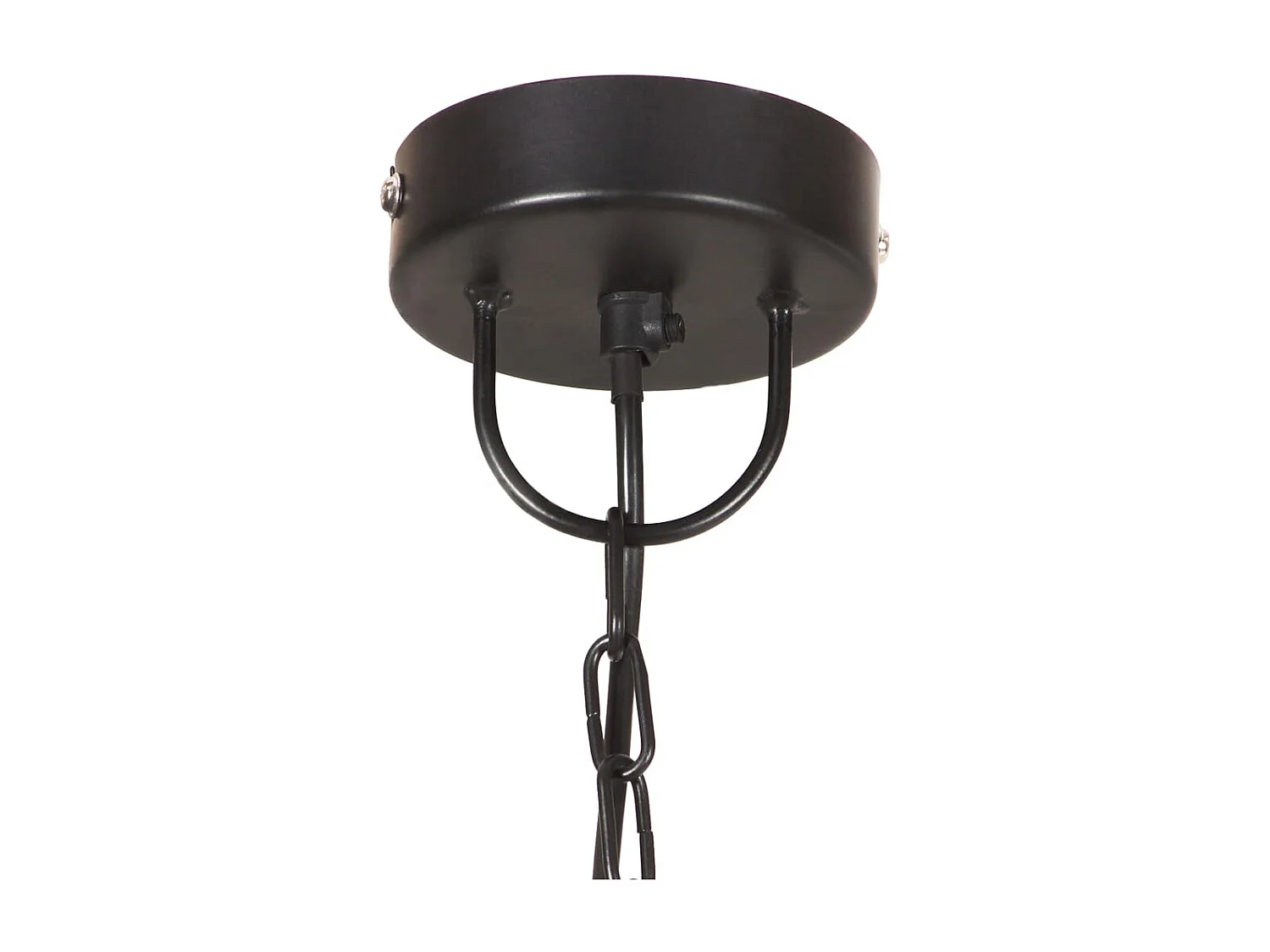 Lámpara colgante redonda negra 25 W 48 cm E27