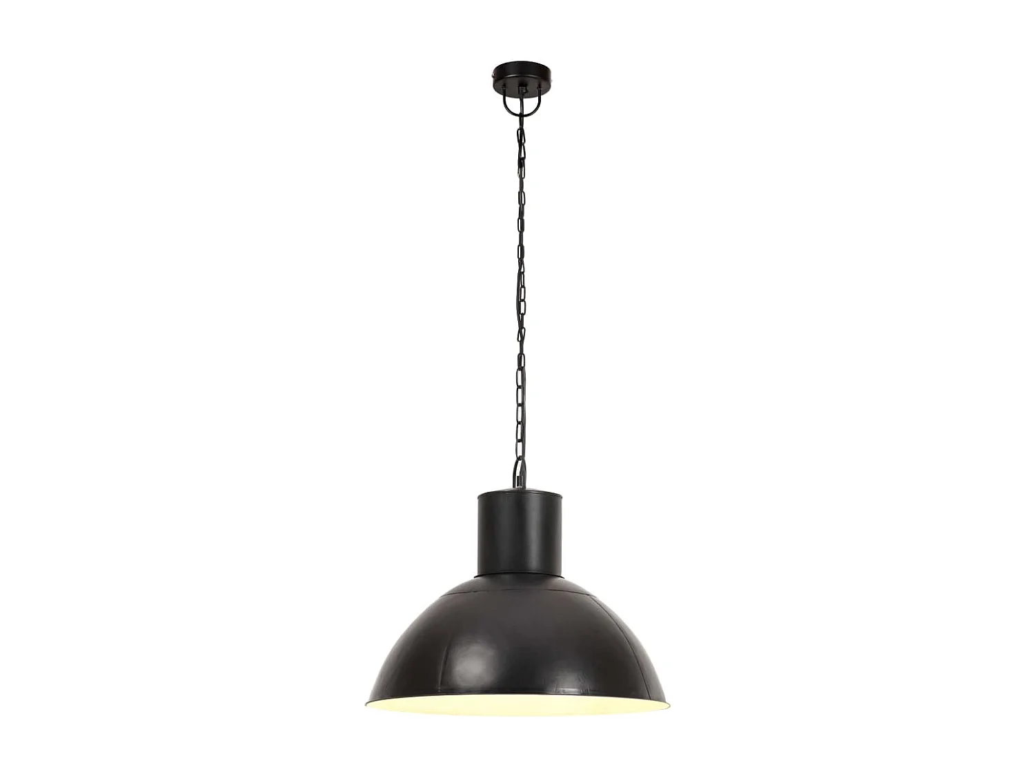 Lámpara colgante redonda negra 25 W 48 cm E27