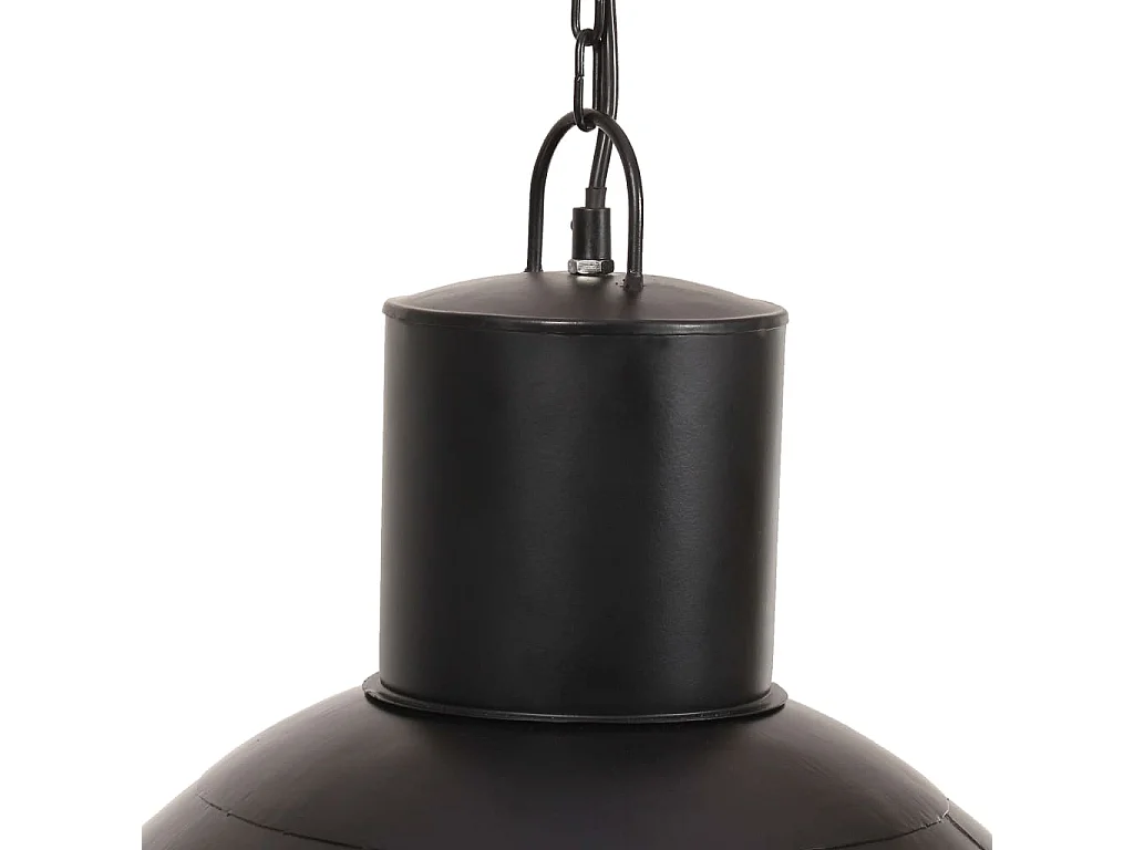 Lámpara colgante redonda negra 25 W 48 cm E27
