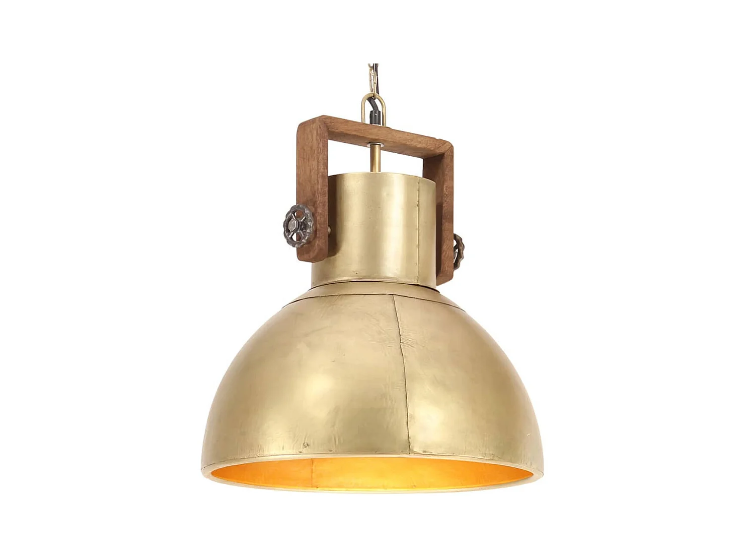 Lampe suspendue industrielle 25 W Laiton Rond 40 cm E27