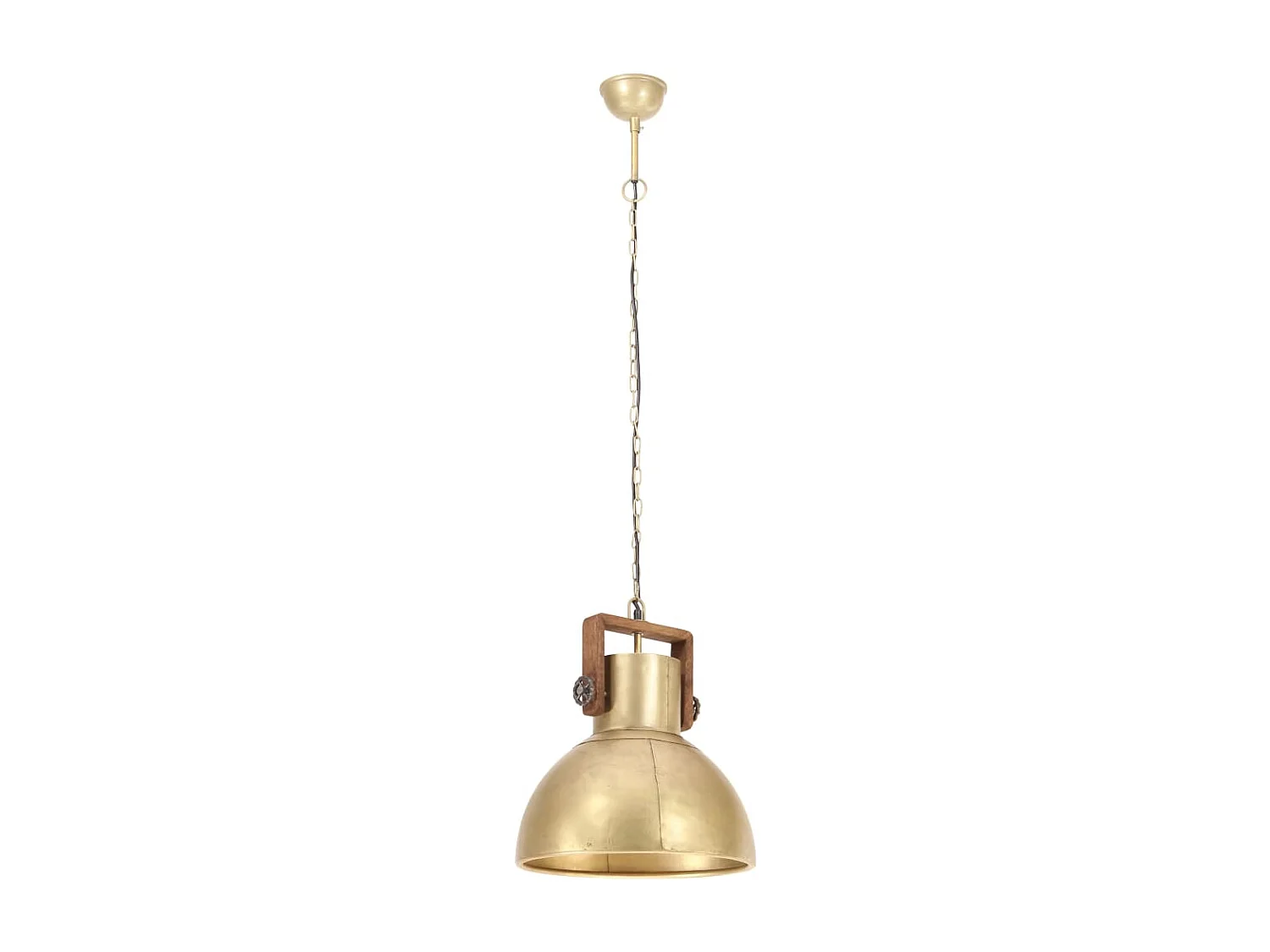 Candeeiro Suspenso Industrial Redondo em Bronze com E27 25W