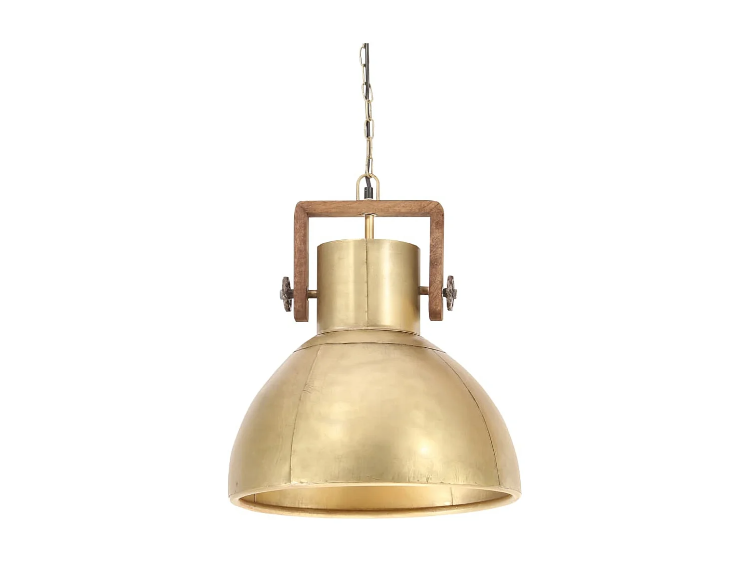 Candeeiro Suspenso Industrial Redondo em Bronze com E27 25W