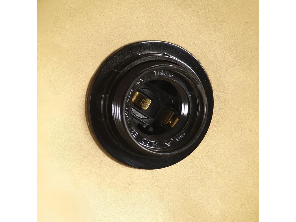 Candeeiro Suspenso Industrial Redondo em Bronze com E27 25W